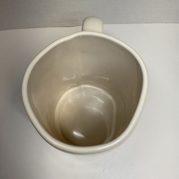 Rae Dunn Red Lettering JINGLE Holiday White Large Coffee Mug New - Picture 5 of 7